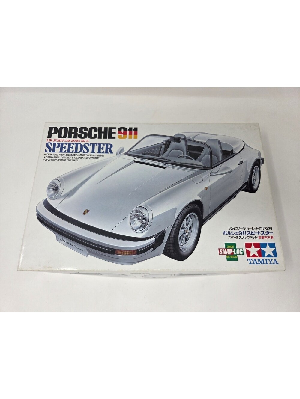 Tamiya Porsche 911 Speedster 1/24 Scale Snap-Loc Model Kit Partially Assembled